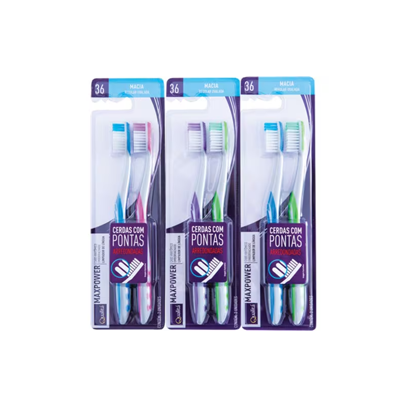 Escova Dental Qualitá Maxpower 2un