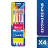 Escova Dental Oral-B Indicator Color Collection 4un