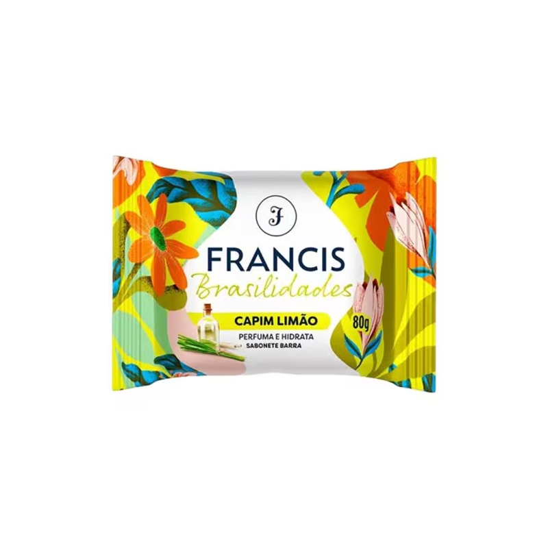 Sabonete em Barra Brasilidades Capim Limão Francis 80g