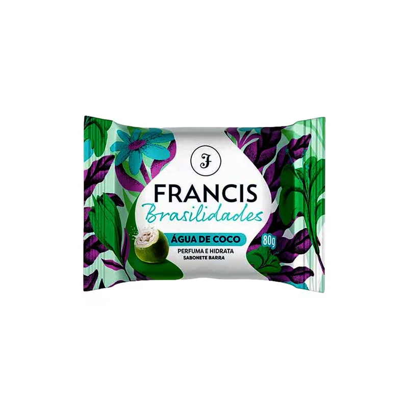 Sabonete em Barra Brasilidades Água de Coco Francis 80g
