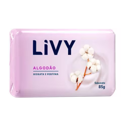 Sabonete Barra Livy Algodão 85g