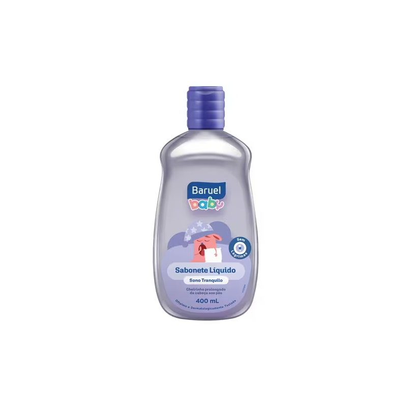 Sabonete Líquido da Cabeça Aos Pés Baruel Baby Sono Tranquilo Frasco 400ml