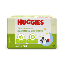 Sabonete em Barra Hora de Sonhar para Bebê Huggies 75g