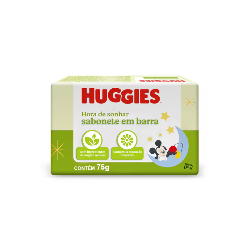 Sabonete em Barra Hora de Sonhar para Bebê Huggies 75g