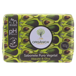 Sabonete Orgânica Puro Vegetal Abaca Embalagem 90g
