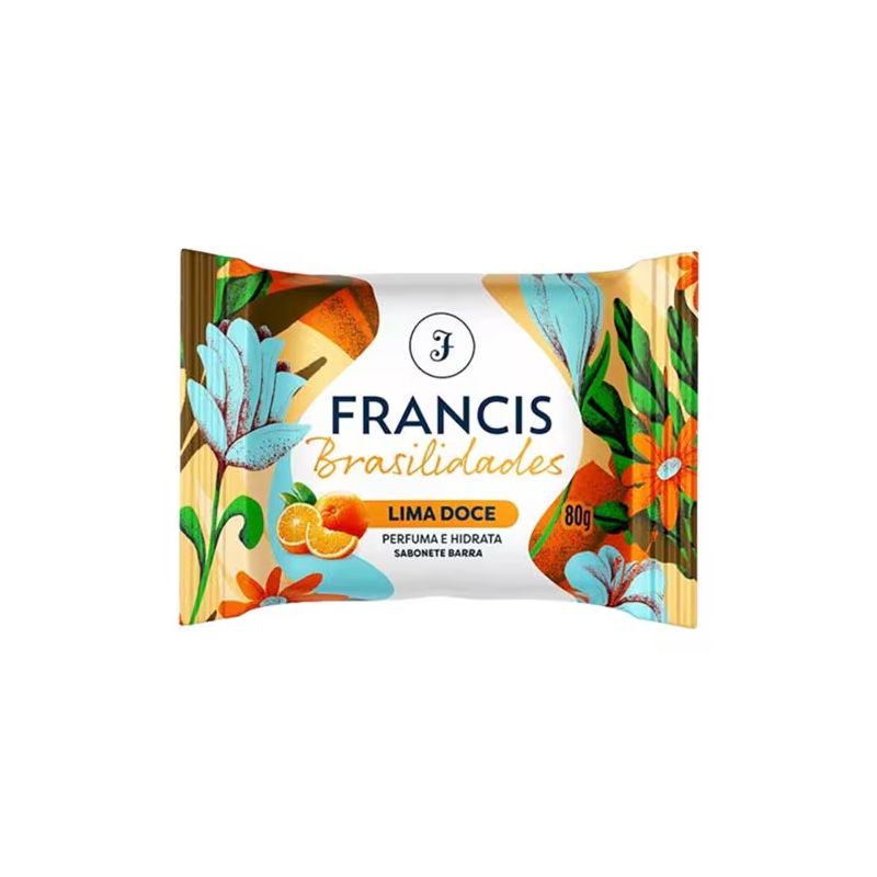 Sabonete em Barra Brasilidades Lima Doce Francis 80g