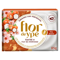 Sabonete Barra Hidratante Karité E Flor De Amêndoas Flor De Ypê 85g