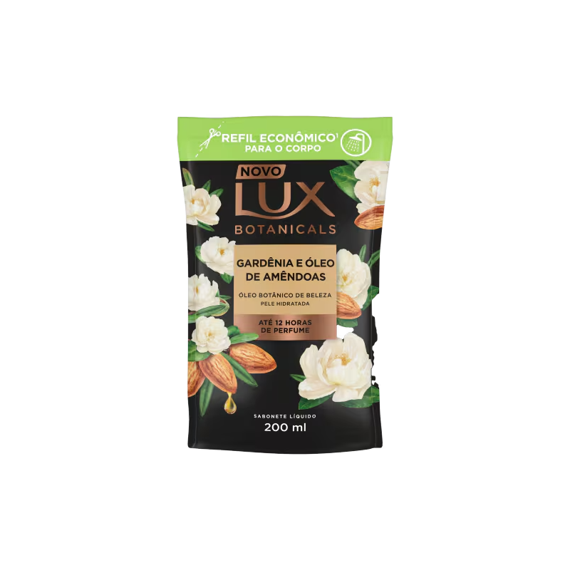 Sabonete Líquido Gardênia E Óleo de Amêndoas Botanicals Lux 200ml