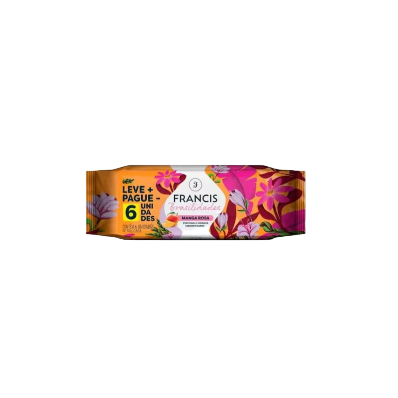 Sabonete Francis Brasilidades Manga Rosa 80g 6un
