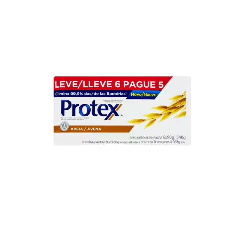 Sabonete Protex Aveia 90g Leve 6 Pague 5 Embalagem 6un