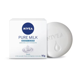 Sabonete Barra Hidratante Fresh Pure Milk Beauty Elixir Nivea 90g