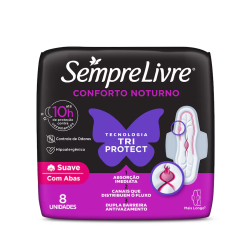 Absorvente Adapt Plus Noite e Dia com Abas Sempre Livre 8un