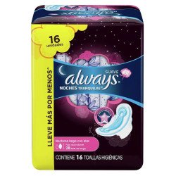 Absorvente Noturno Suave com Abas Always 16un