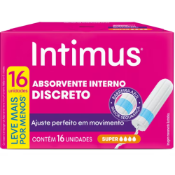 Absorvente Interno Super Intimus 16un
