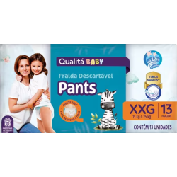 Fralda Descartavel Pants Qualita Baby Xxg Pacote 13 Unidades