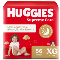 Fralda Supreme Care Tamanho Xg Huggies 56un