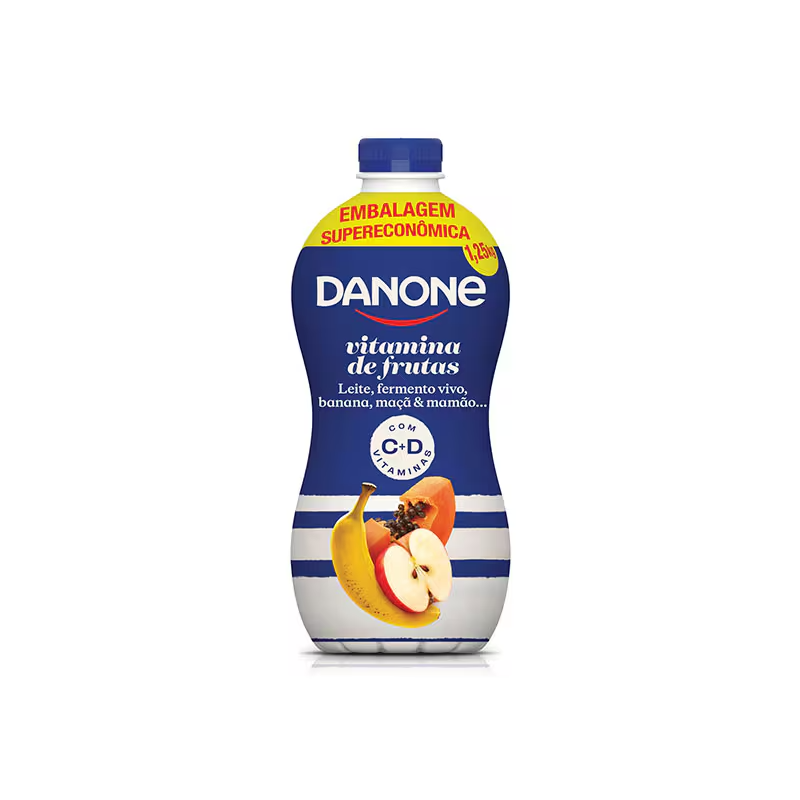 Iogurte Parcialmente Desnatado Vitamina de Frutas Danone 1,25kg