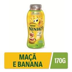 Iogurte Líquido Sabor Maçã e Banana Nestlé Ninho 170g