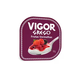 Iogurte Grego Sabor Frutas Vermelhas Vigor 90g