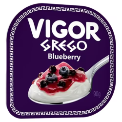 Iogurte Grego Calda Blueberry Vigor 90g