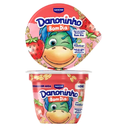 Iogurte Danoninho Bom Dia Sabor Morango E Aveia Danone 90g