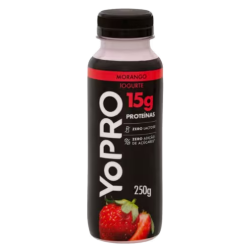 Iogurte Líquido Yopro Morango 15g de Proteínas 250g