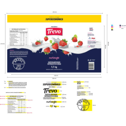 Iogurte Sabor Morango Trevo 1,1kg