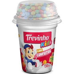 Iogurte Trevinho Ball Morango Confeitos 130g