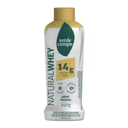 Iogurte Natural Whey 14g Proteína Sabor Banana Verde Campo 250g