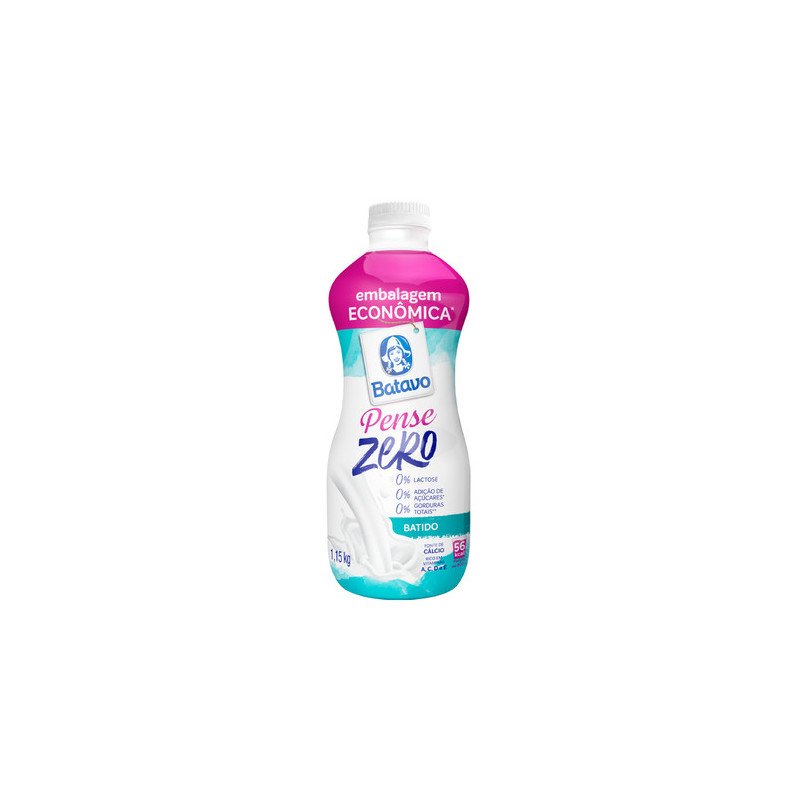 Iogurte Batido Pense Zero Batavo Garrafa 1,15kg