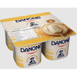 Iogurte Danone Quaker Tradicional E Aveia Fonte De Fibras Bandeja 340g
