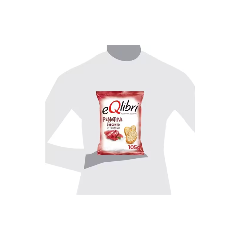 Snack Presunto Defumado Panetini Eqlibri 105g