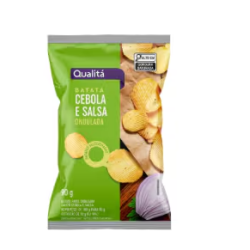 Batata Frita Ondulada Cebola E Salsa Qualitá 90g