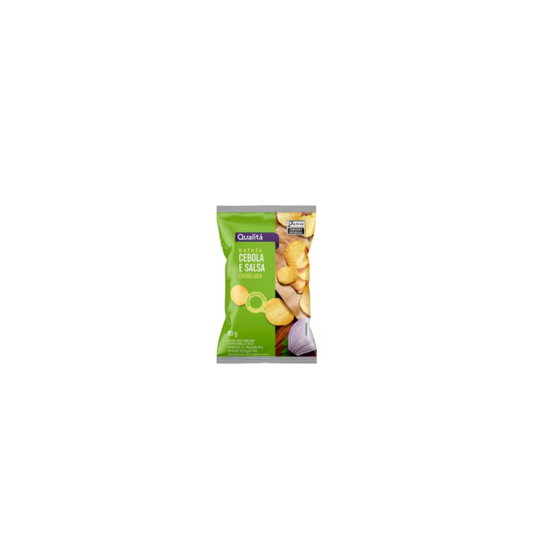 Batata Frita Ondulada Cebola E Salsa Qualitá 90g