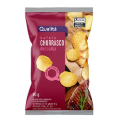 Batata Frita Ondulada Churrasco Qualitá 90g