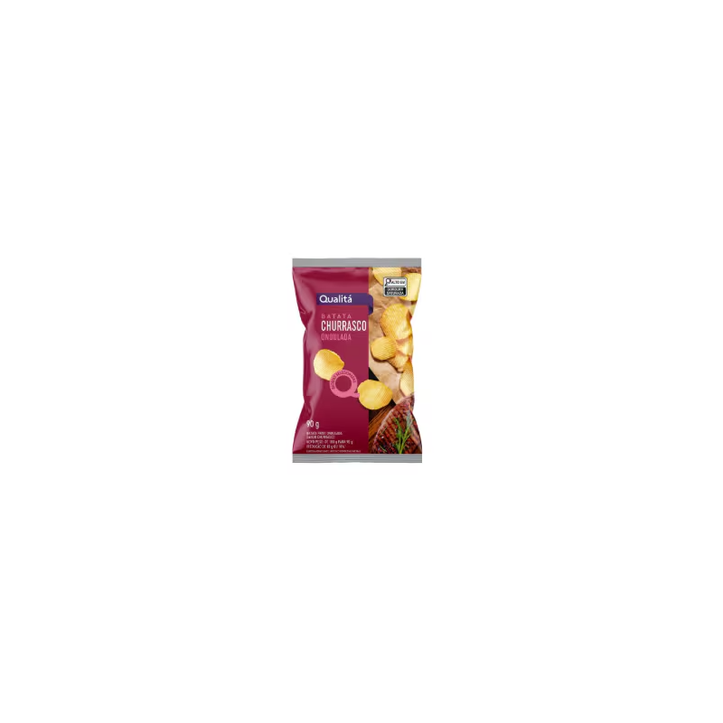 Batata Frita Ondulada Churrasco Qualitá 90g