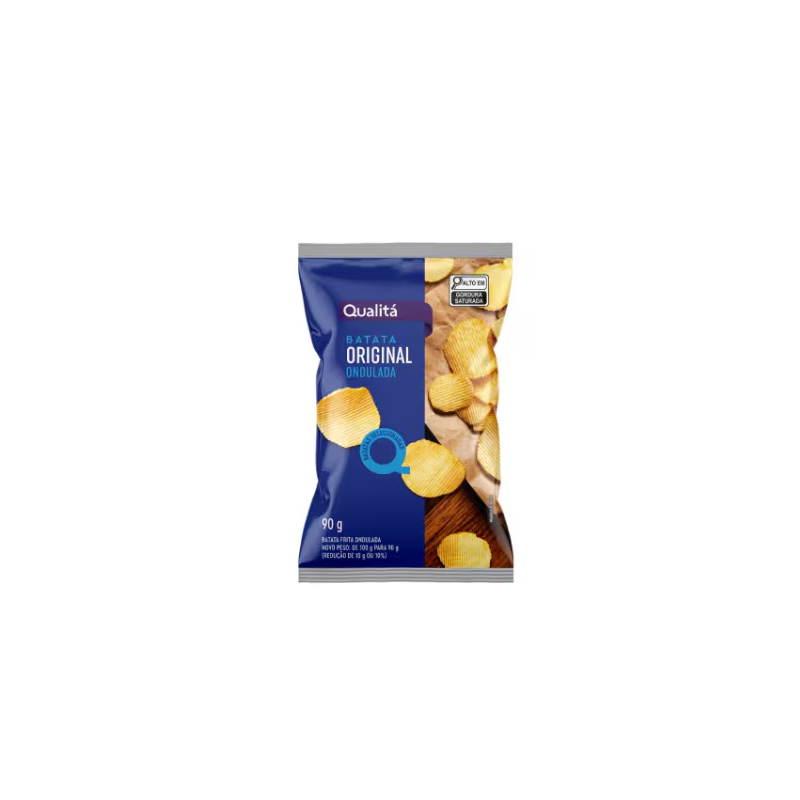 Batata Frita Ondulada Original Qualitá Flow Pack 90g