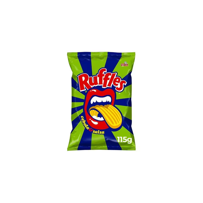 Batata Frita Ondulada Sabor Cebola e Salsa Elma Chips Ruffles 115g