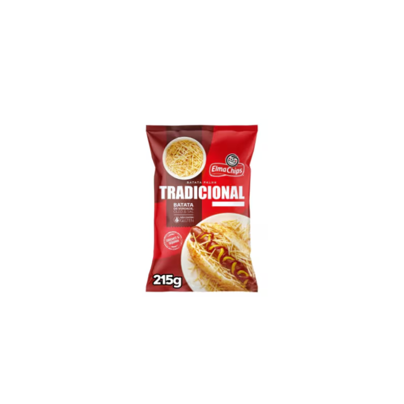 Batata Palha Tradicional Elma Chips 215gr