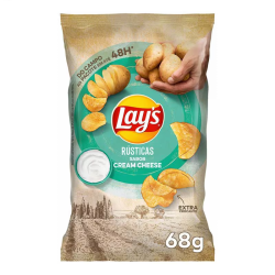 Batata Rústica Sabor Cream Cheese Lays 68g