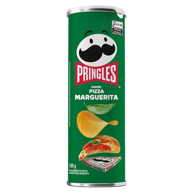 Salgadinho De Batata Sabor Pizza Marguerita Pringles 105g Lata