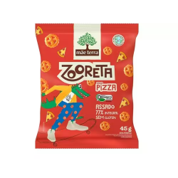 Salgadinho Orgânico Infantil Zooreta Pizza Mãe Terra 45g
