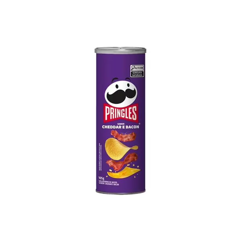 Salgadinho de Batata Cheddar e Bacon Pringles 105g