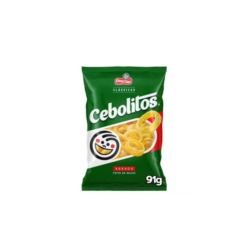 Salgadinho de Milho Sabor Cebola Cebolitos Elma Chips 91g