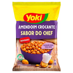 Amendoim Crocante Sabor do Chef Yoki Pacote 500g