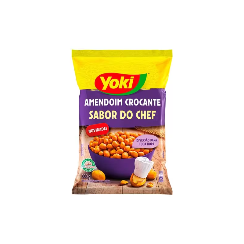 Amendoim Crocante Sabor do Chef Yoki Pacote 500g