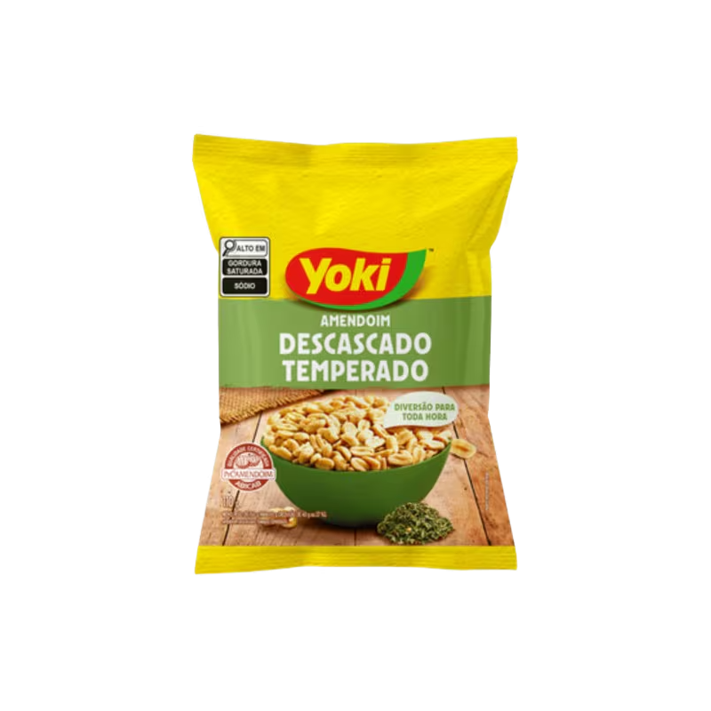 Amendoim Torrado Temperado Sem Casca Yoki 110g