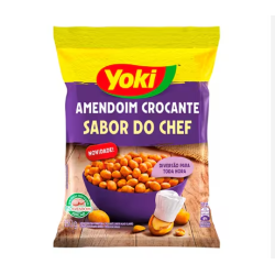 Amendoim Crocante Alho E Limão Yoki Sabor do Chef Pacote 150g