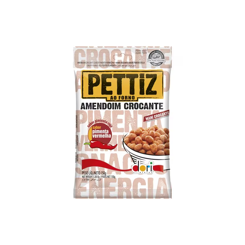 Amendoim Crocante Pimenta Vermelha Pettiz Dori 120g