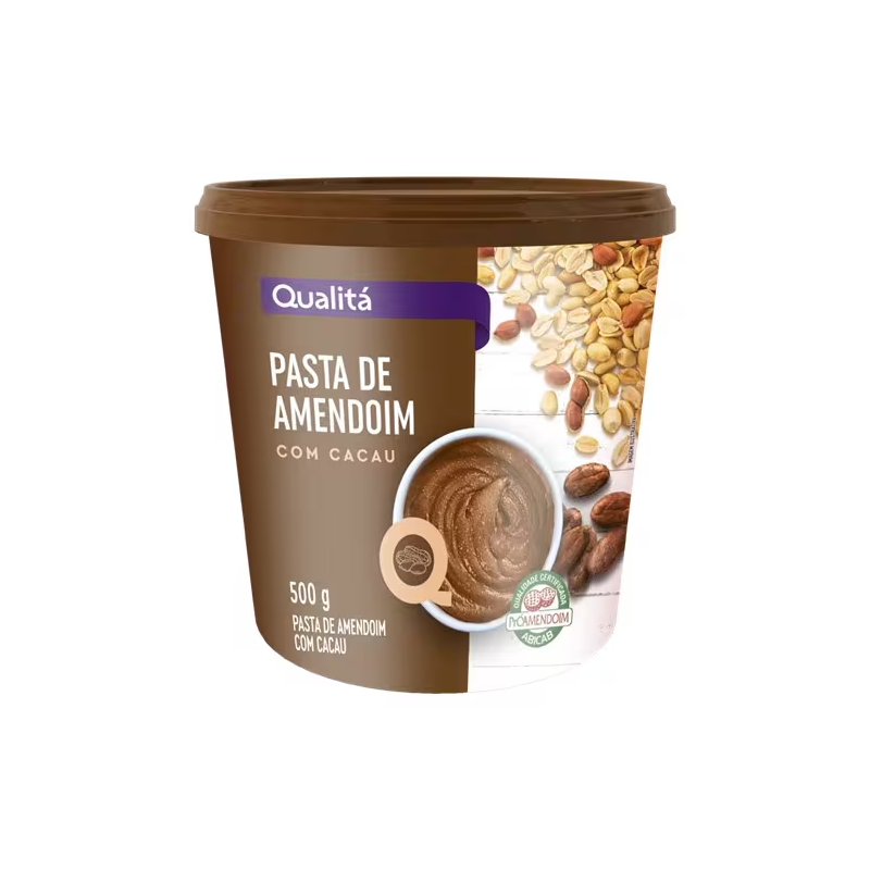 Pasta de Amendoim com Cacau Qualitá 500g